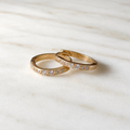 Half Diamond Hoops