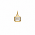 Emerald Bezel Charm