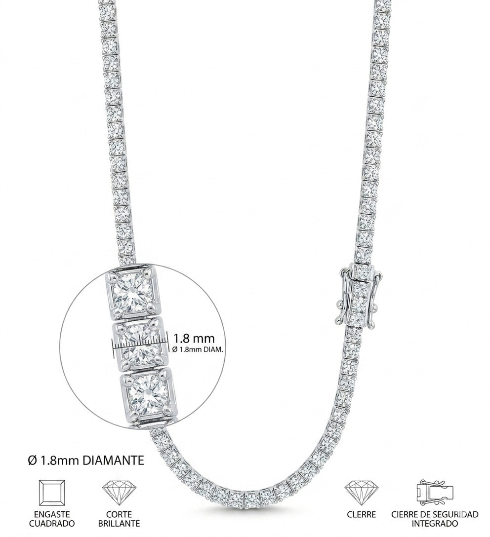 Tennis Necklace 4.8 CT
