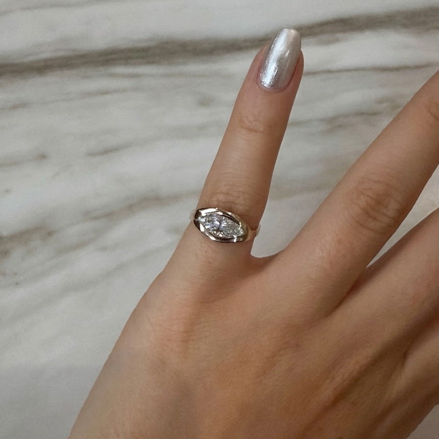Marquise Pinky Ring