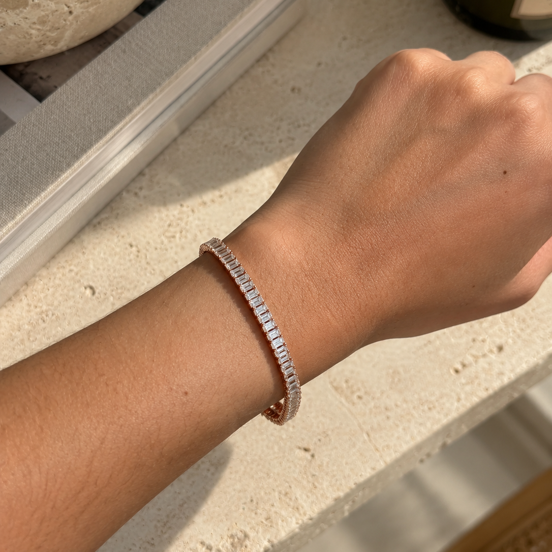 Emerald Cut Tennis Bracelet