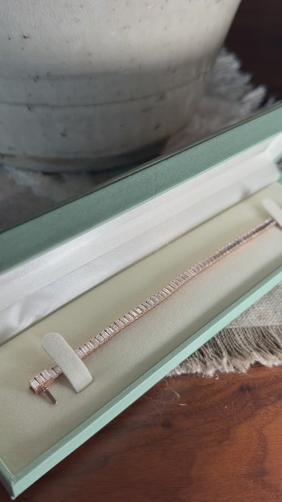 Emerald Cut Tennis Bracelet